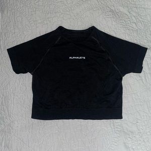 Black Alphalete Amplify crop top